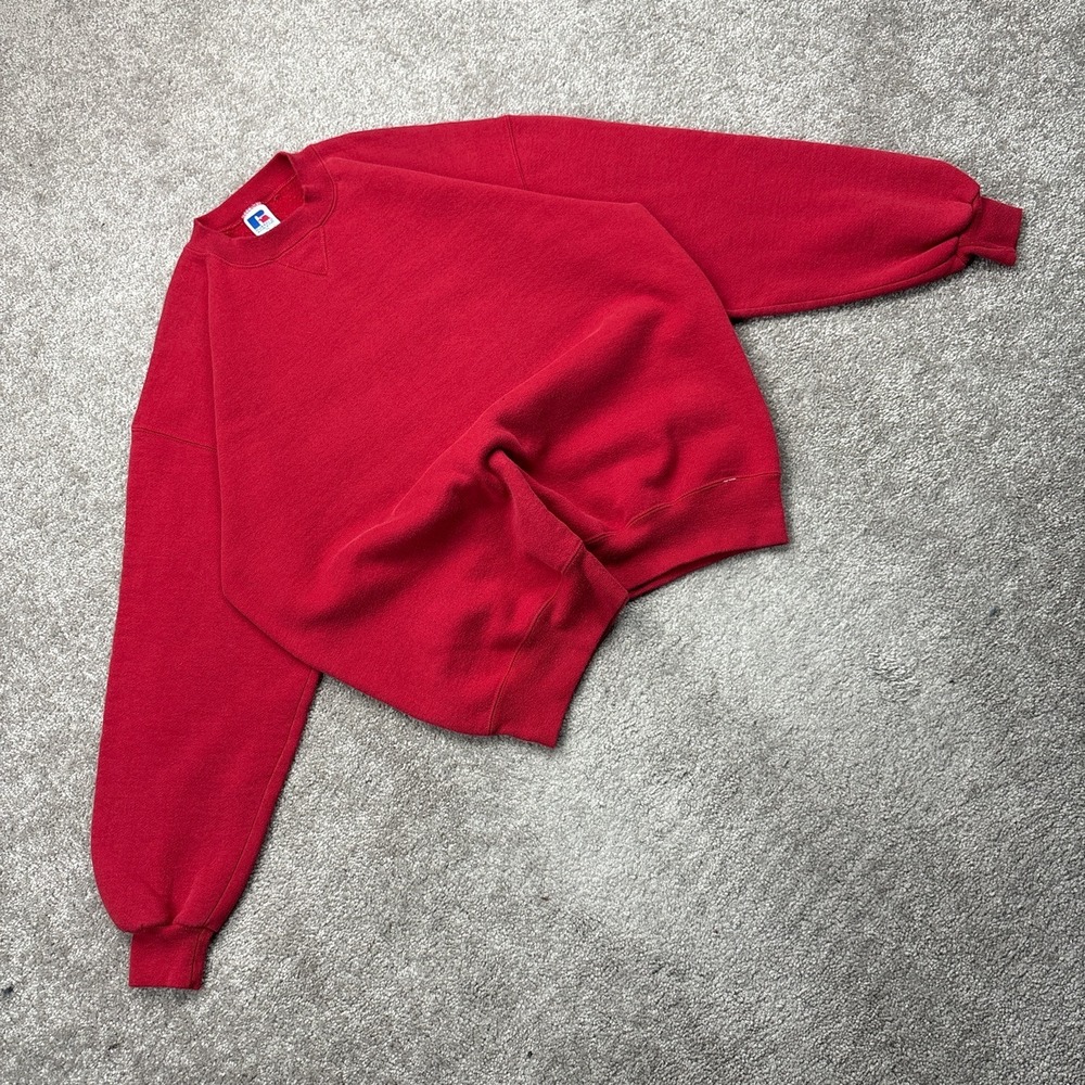 Vintage 90s Russell Athletic Blank‎ Boxy Sweatshirt XL
